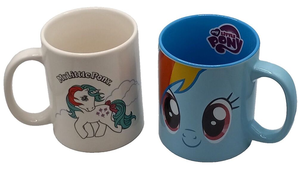 My Little Pony Mugs Bundle Lot 2013 2014 Hasbro Rainbow Dash Gusty June Rose - Picture 1 of 15